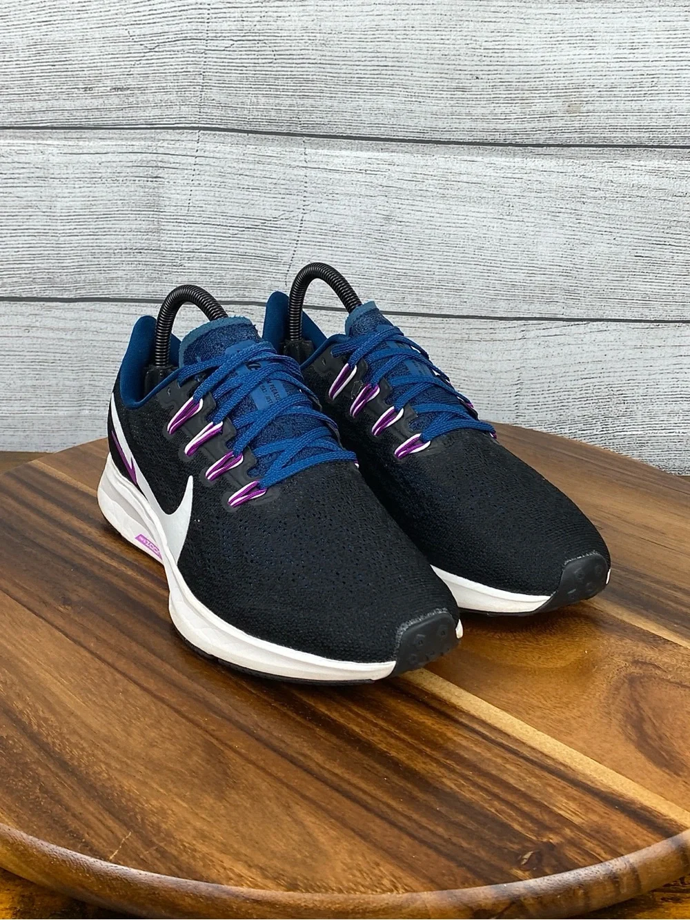Air Zoom Pegasus 36 Black Valerian Blue Running Shoe AQ2210-012 Women’s Size 7